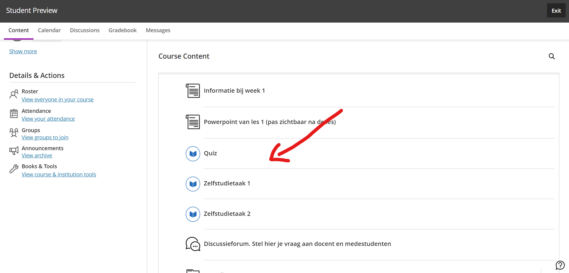 Hoe geraakt een student aan de Sofia content in Blackboard? – Sofia Learn  Knowledge Base, image size:1887x907